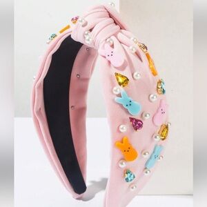Pink beaded peep bunny headband NIB perfect for Easter!